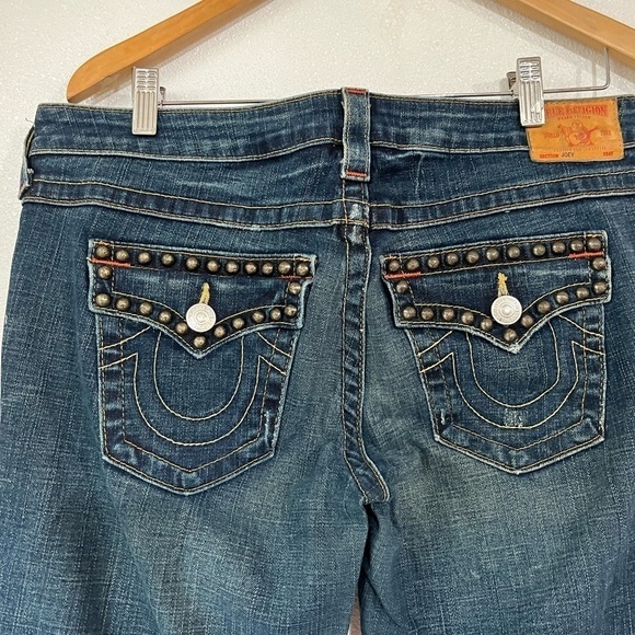 True, religion section joy studded, jeans, wide, leg, size 32 - Picture 4 of 8